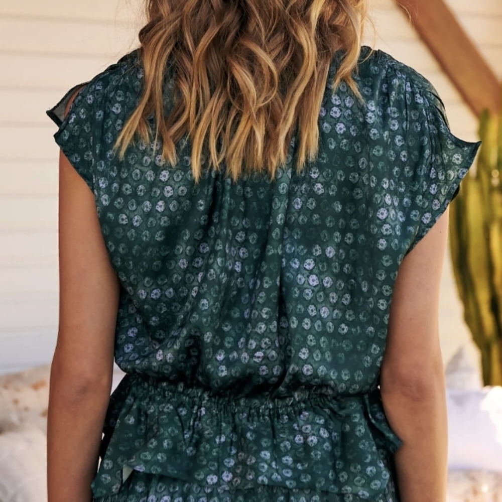 Free People Dreambound Crop Top in Emerald sz SML​​​​ - Picture 6 of 13